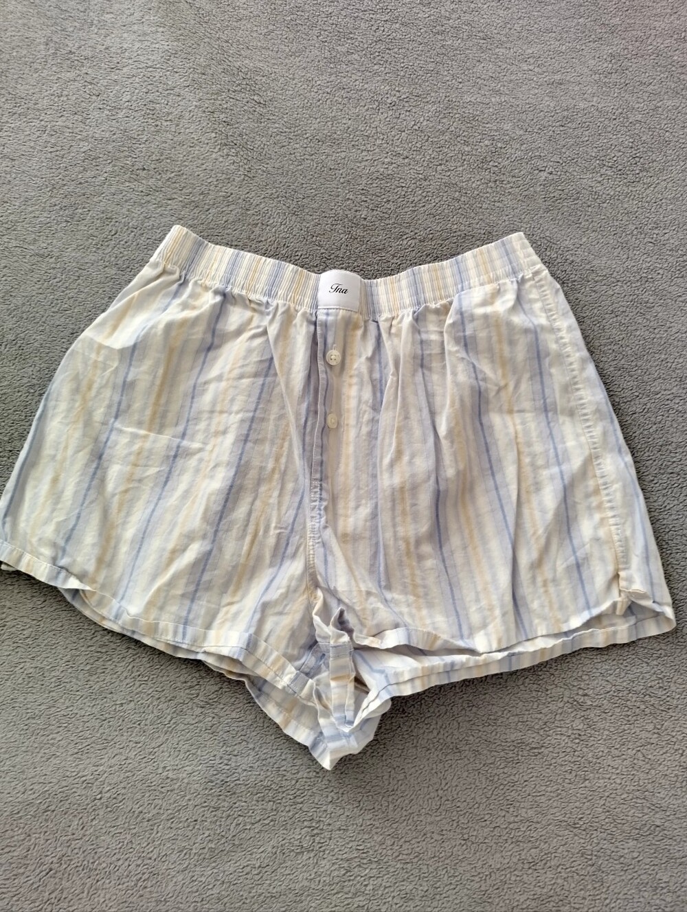 Aritzia TNA striped Boxer Shorts Sz S